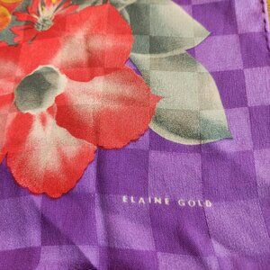 2/$20 SALE! Elaine Gold silk scarf